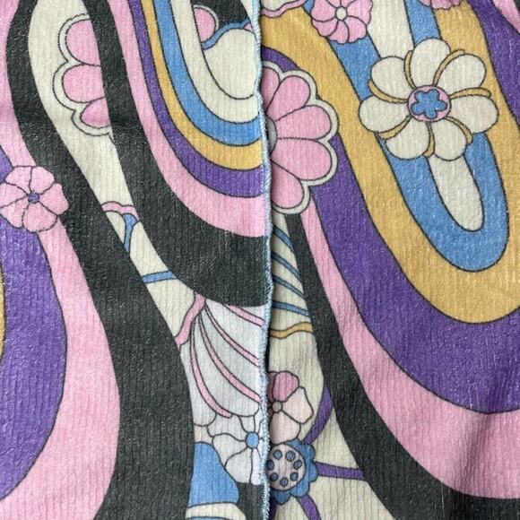 DAMSON Madder Nwot Psychedelic Print Mock Turtleneck Size 8 Purple Blue Yellow - Picture 7 of 10